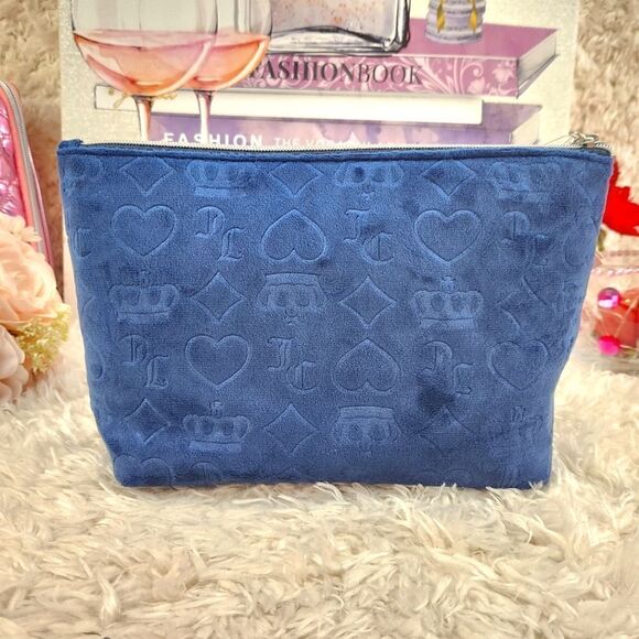 {Juicy Couture} Navy Blue Cosmetic Bag - Picture 2 of 8